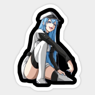 Akame Ga Kill Esdeath Fighting Position Sticker